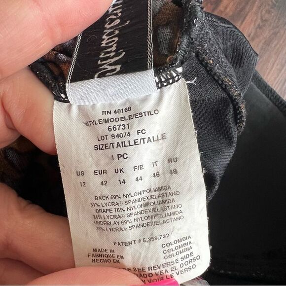 MiracleSuit One Piece Ruched Leopard Print Swimsuit 12 - Picture 7 of 7